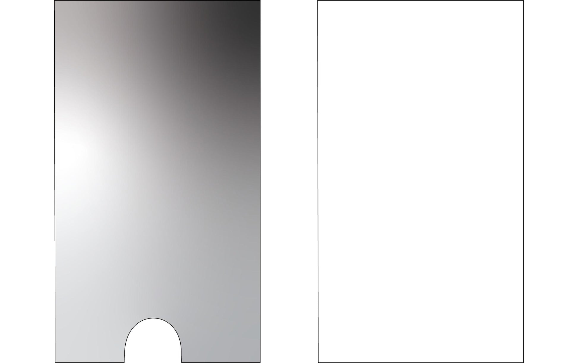 3L Etikettenhalter – 55 × 102 mm, PP, selbstklebend, 6 Stk.
