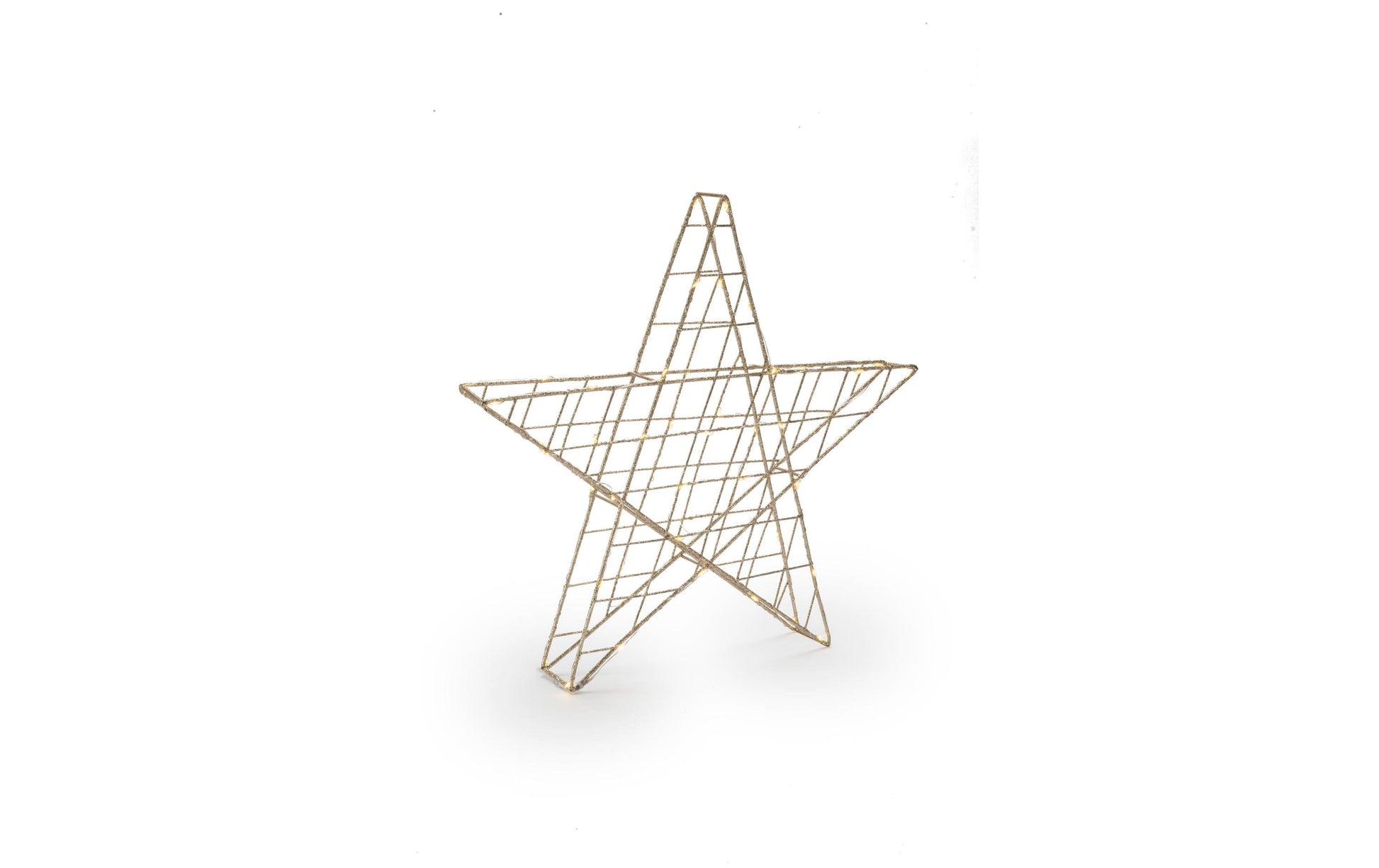 STT Svenja Star 3D LED-Fensterhänger – Ø 40 cm, 55 LEDs – Kupfer, Gold