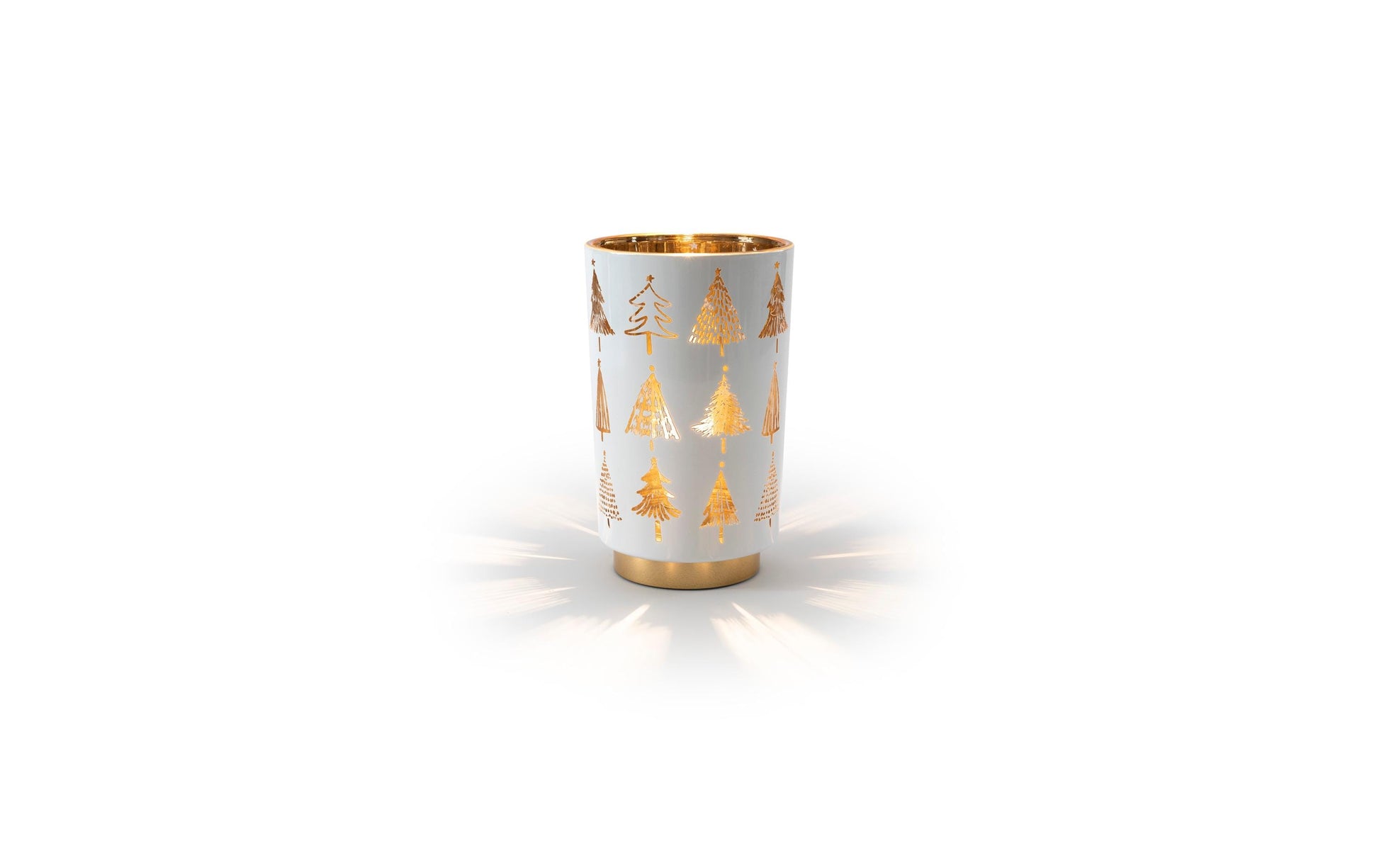 STT Laterne – Glas, weiss – Ø 12 × 20 cm