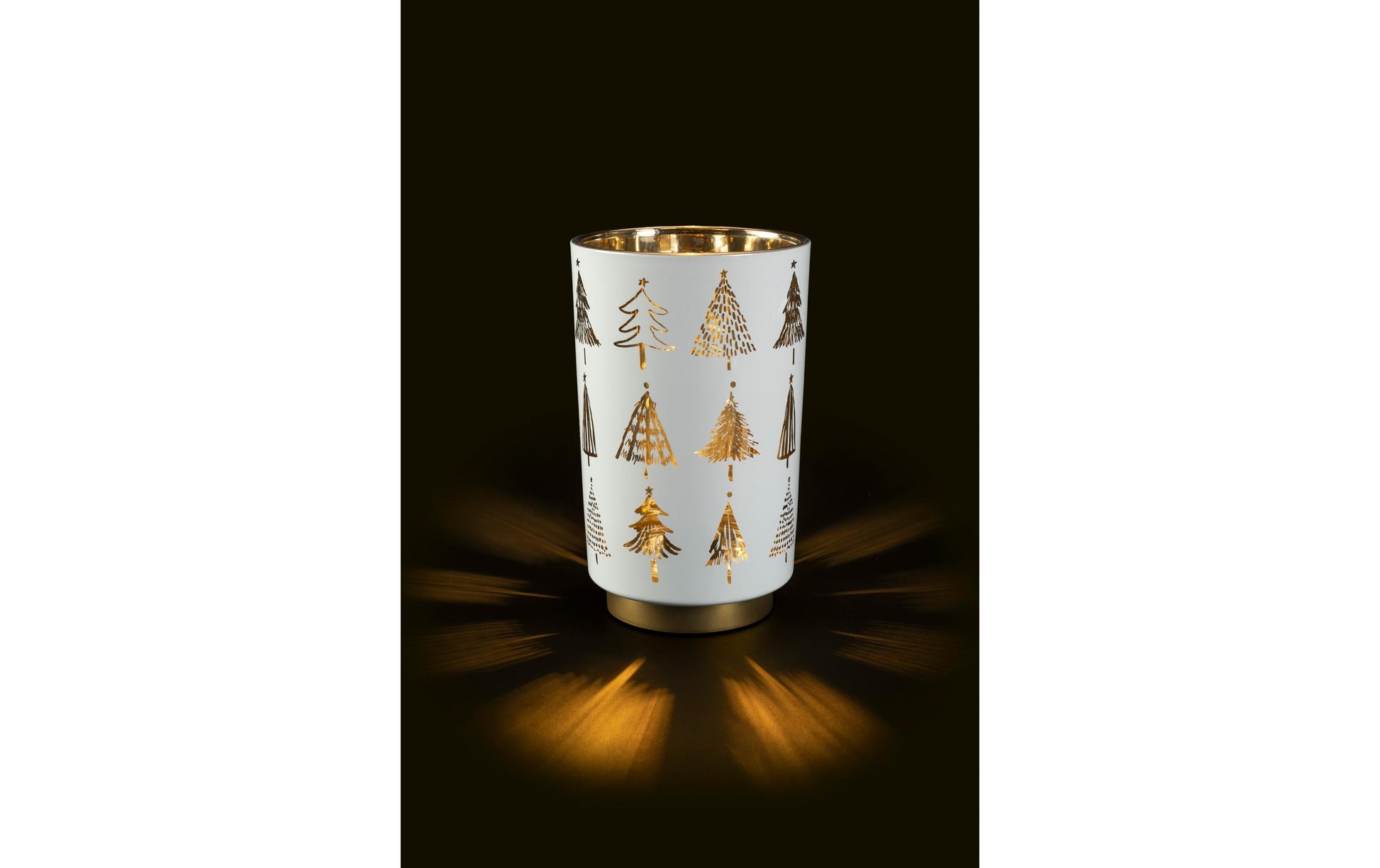 STT Laterne – Glas, weiss – Ø 12 × 20 cm