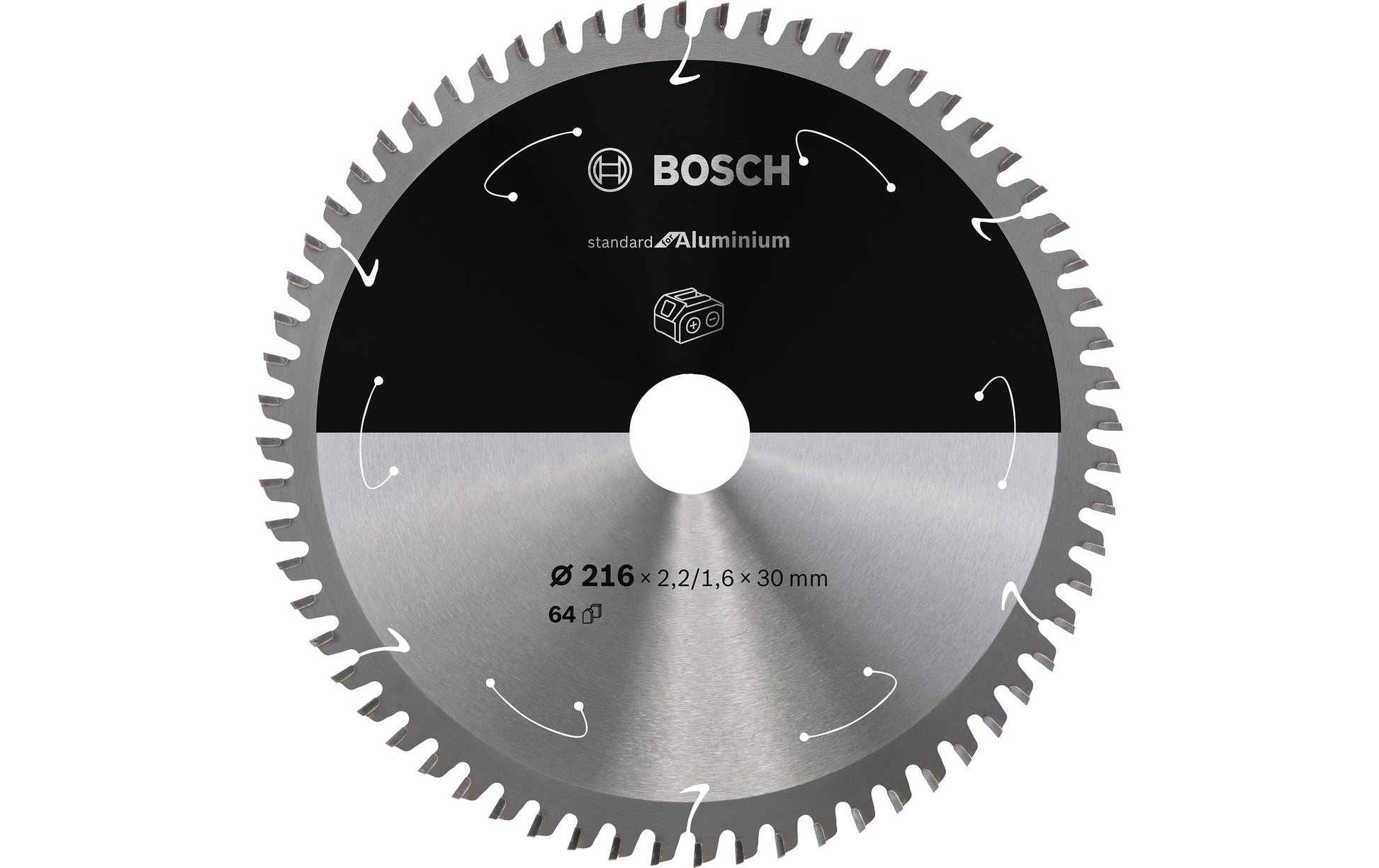 Bosch Professional – Kreissägeblatt, 64 Zähne, 216 mm × 2,2/1,6 mm × 30 mm