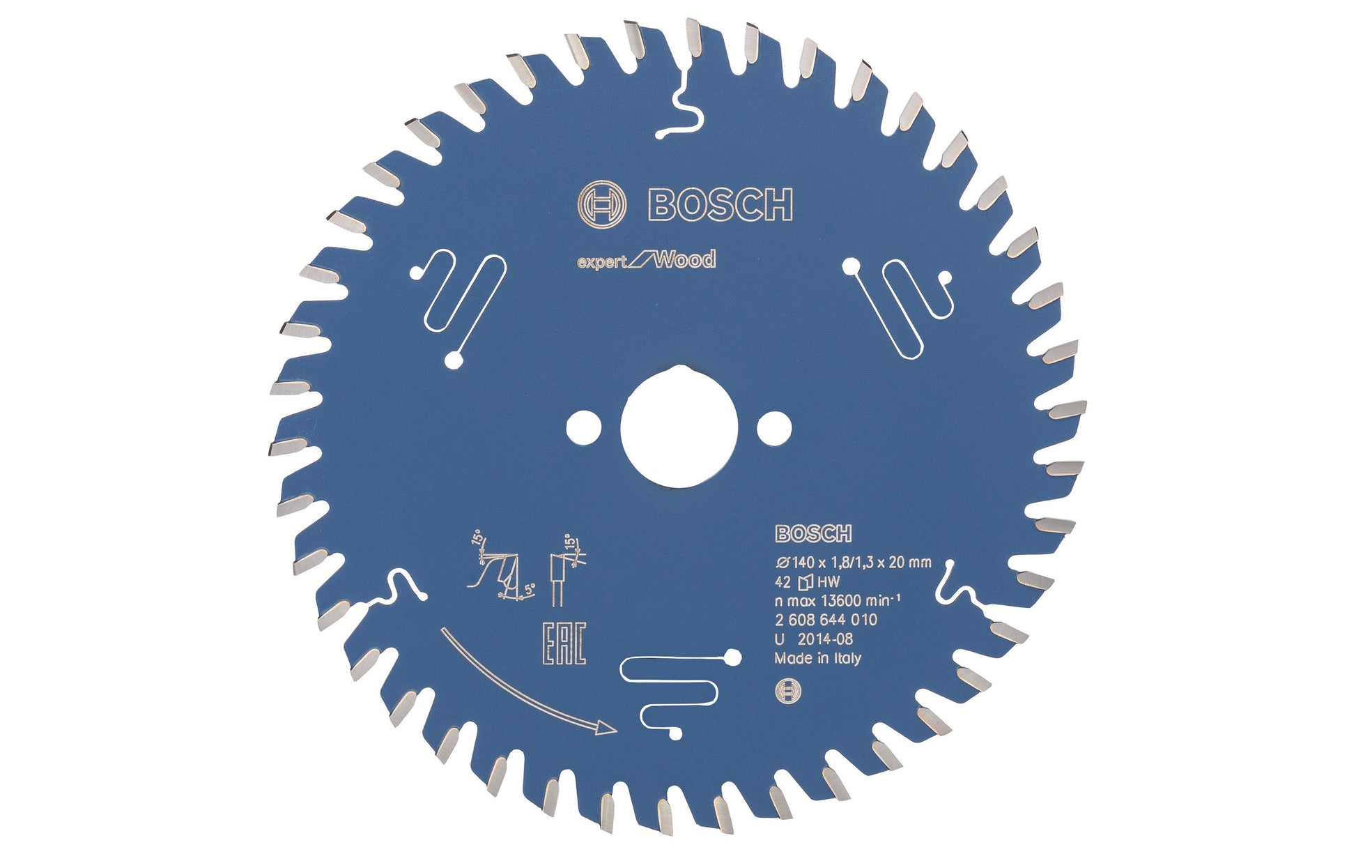 Bosch Professional Expert for Wood Kreissägeblatt 140 × 20 × 1,8 mm, 42 Zähne – für Holz – 1 Stück – ATB