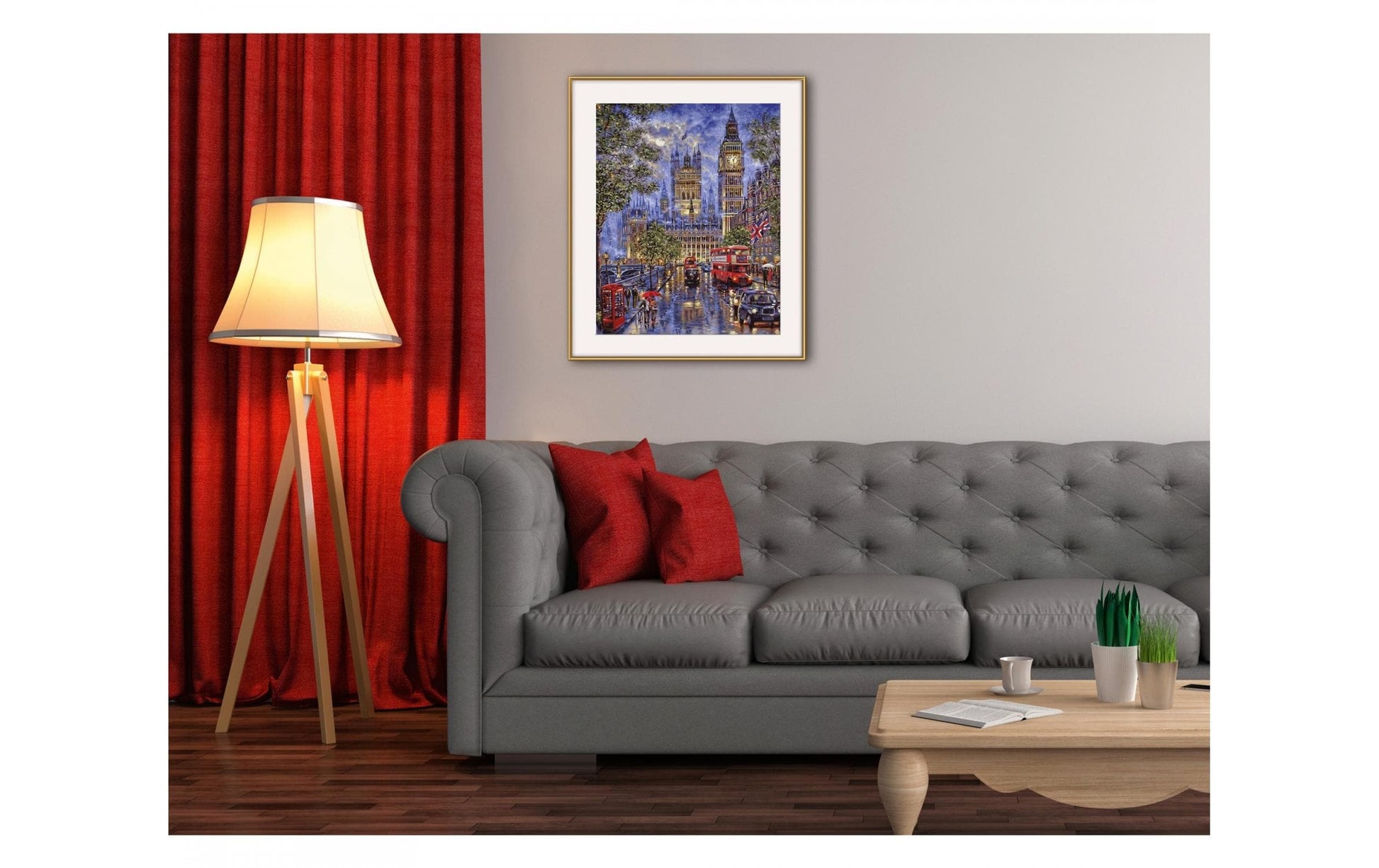 Schipper Malen-nach-Zahlen-Set – Vollmond über London – 40 × 50 cm – ab 14 Jahren
