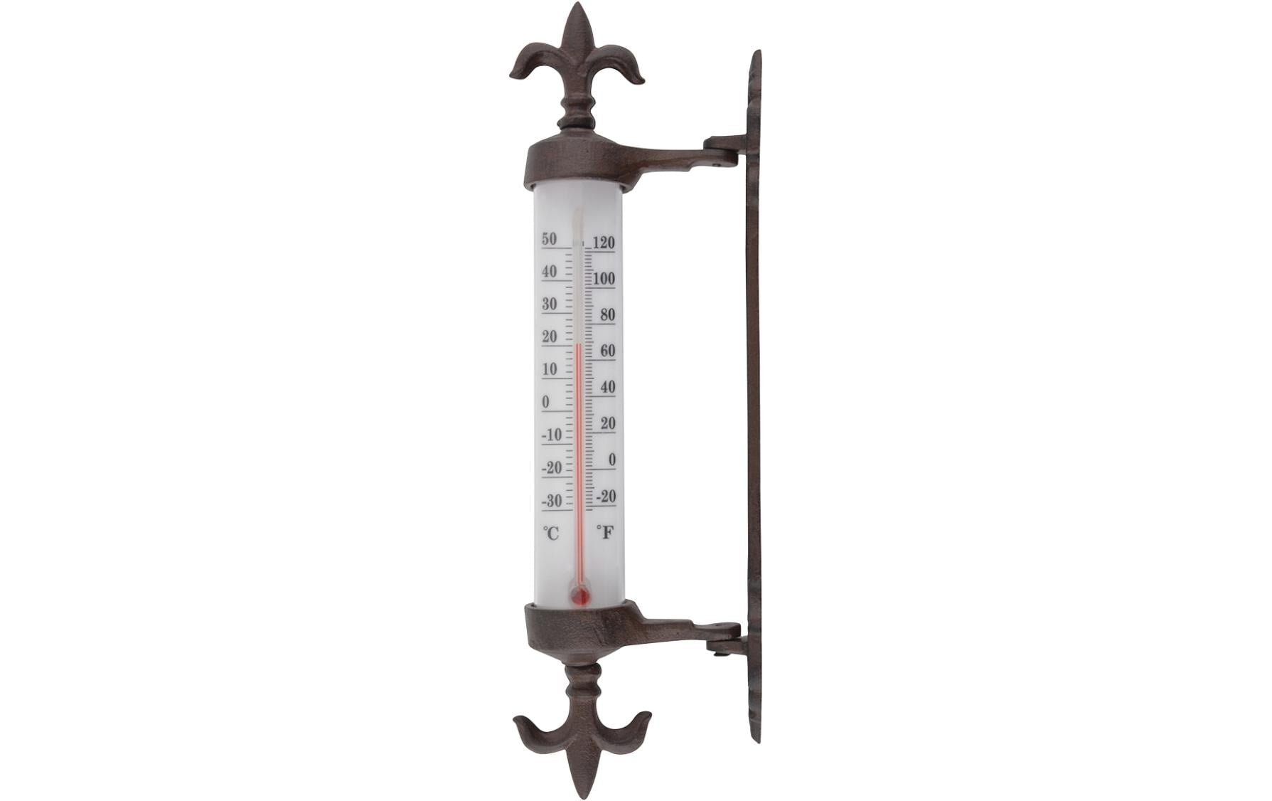 Esschert Design TH84 – Thermometer, Analog, für Fensterrahmen – Braun