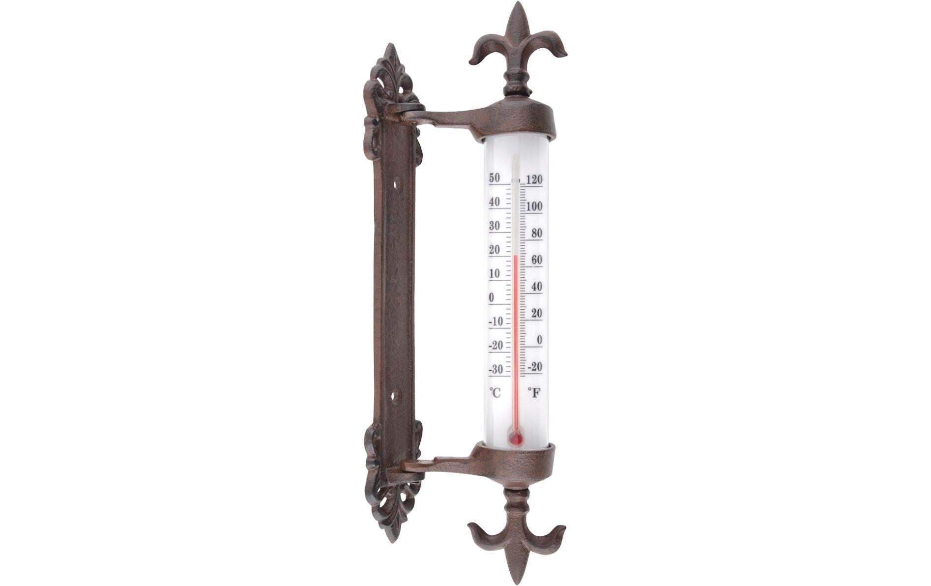 Esschert Design TH84 – Thermometer, Analog, für Fensterrahmen – Braun