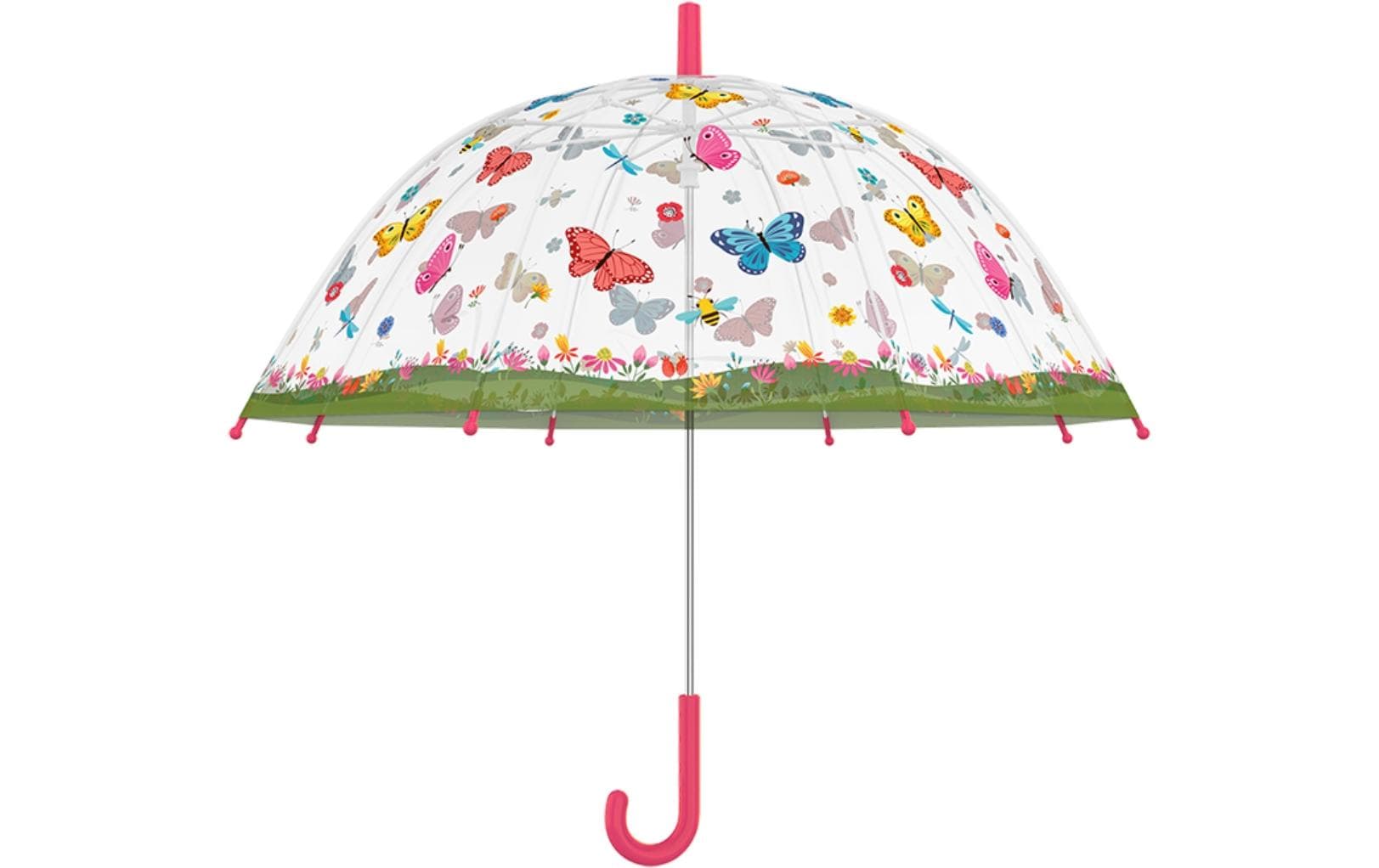 Esschert Design Stockschirm KG259 – Ø 70,5 cm, L 69,2 cm – mehrfarbig Schmetterlinge