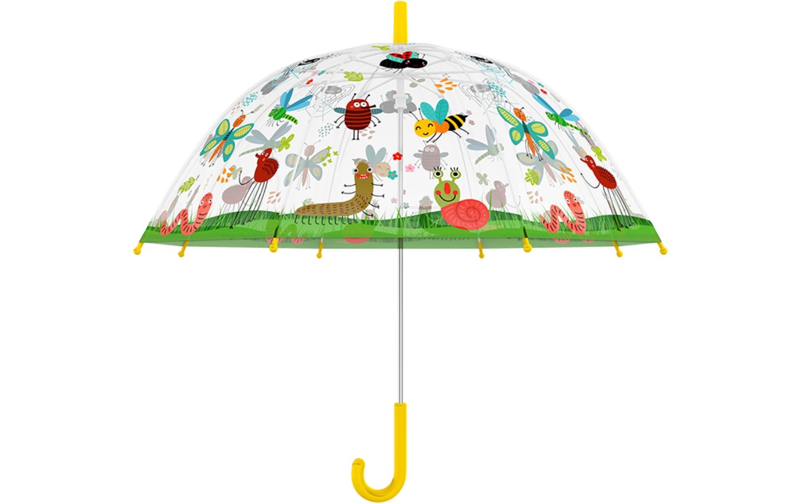 Esschert Design Stockschirm – Ø 70,5 cm, L 70,5 cm – mehrfarbig Insekten