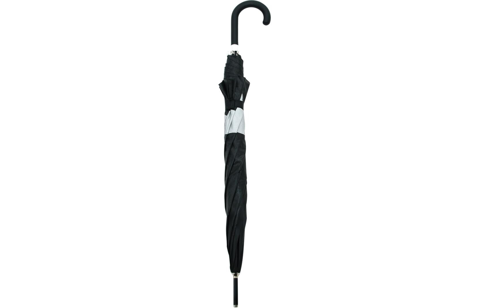 Esschert Design Stockschirm – Auf-/Zu-Automatik, Ø 105 cm, L 85,1 cm – Grau Reflektor Hunde – reflektierend