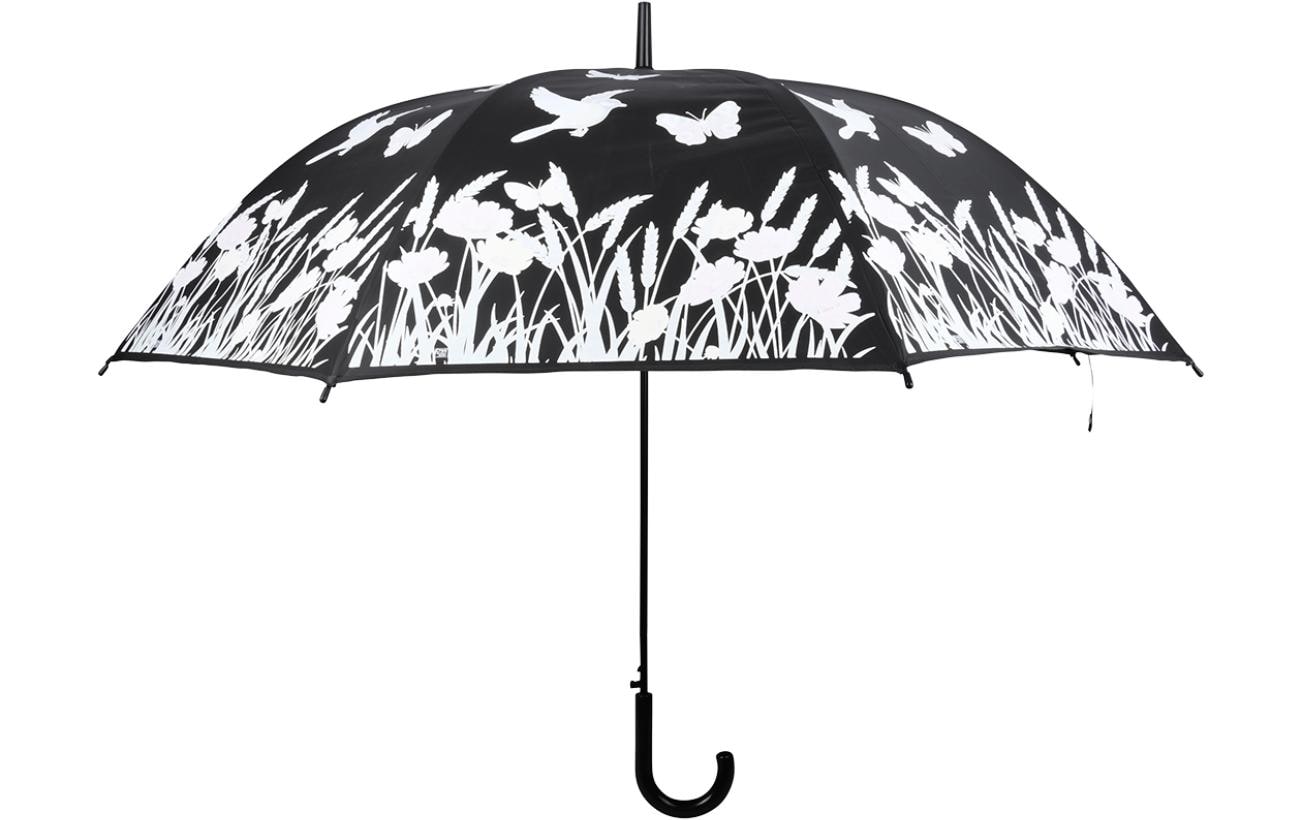 Esschert Design Stockschirm TP275 – Auf/Zu-Automatik, Ø 116,5 cm, L 91,2 cm – Schwarz Wiese