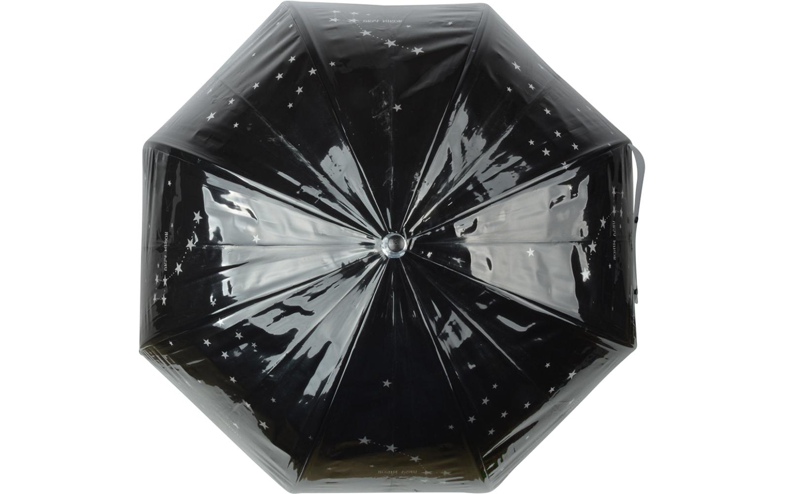 Esschert Design Stockschirm TP243 – Ø 80,7 cm, L 81 cm – schwarzer Sternenhimmel