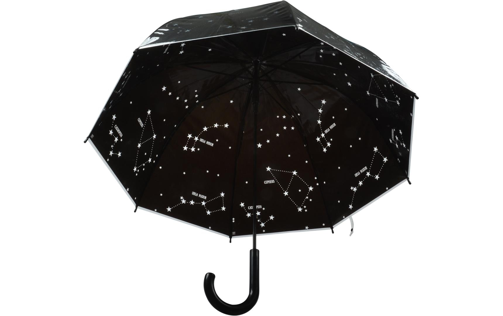 Esschert Design Stockschirm TP243 – Ø 80,7 cm, L 81 cm – schwarzer Sternenhimmel