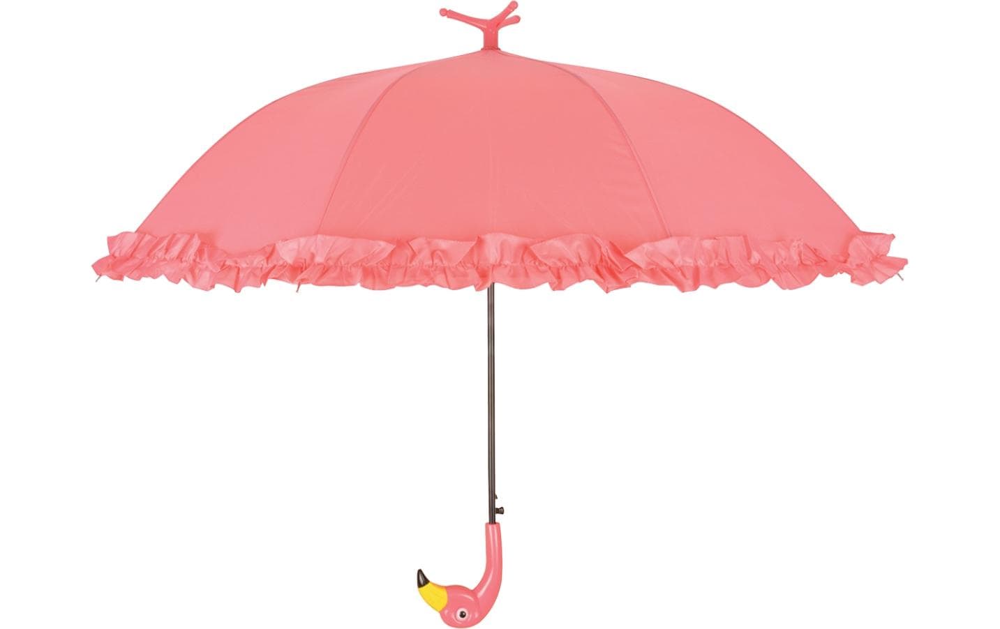 Esschert Design Stockschirm TP203 – Auf/Zu-Automatik, Ø 98 cm, L 79 cm – rosa