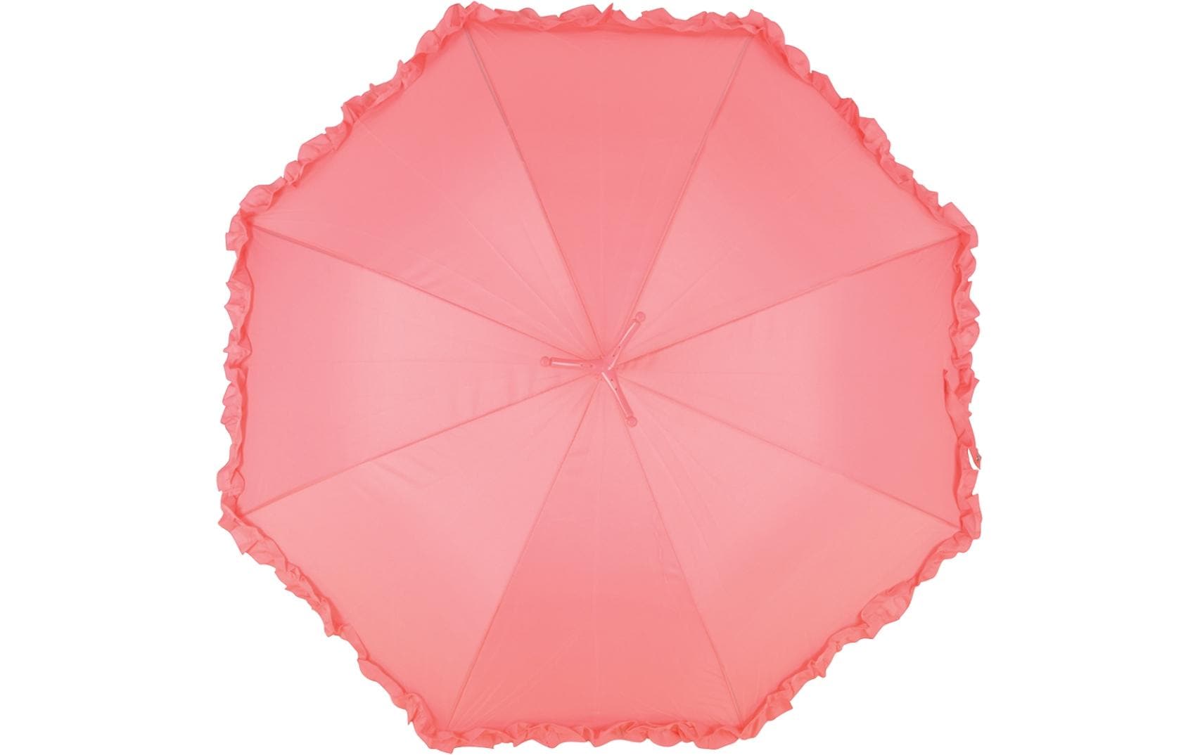 Esschert Design Stockschirm TP203 – Auf/Zu-Automatik, Ø 98 cm, L 79 cm – rosa