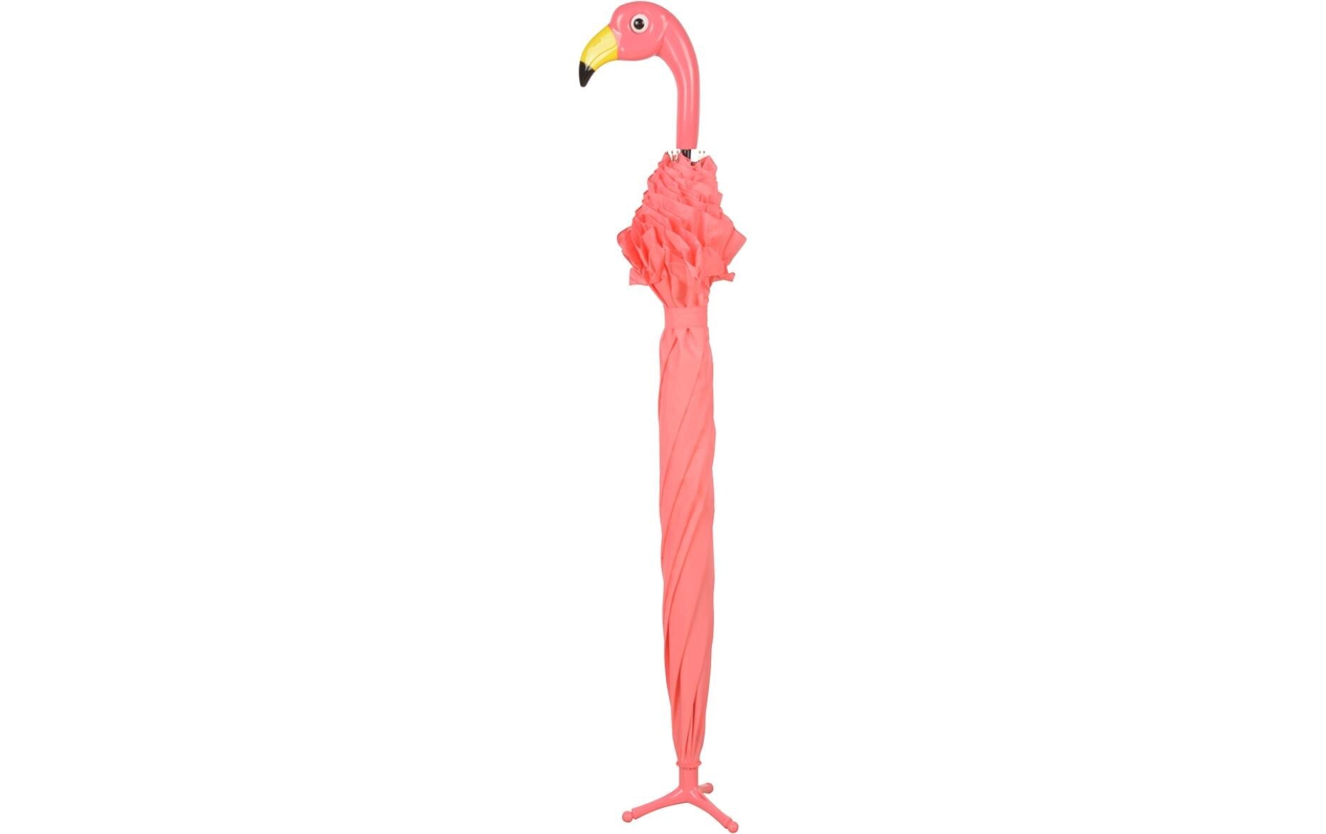 Esschert Design Stockschirm TP203 – Auf/Zu-Automatik, Ø 98 cm, L 79 cm – rosa