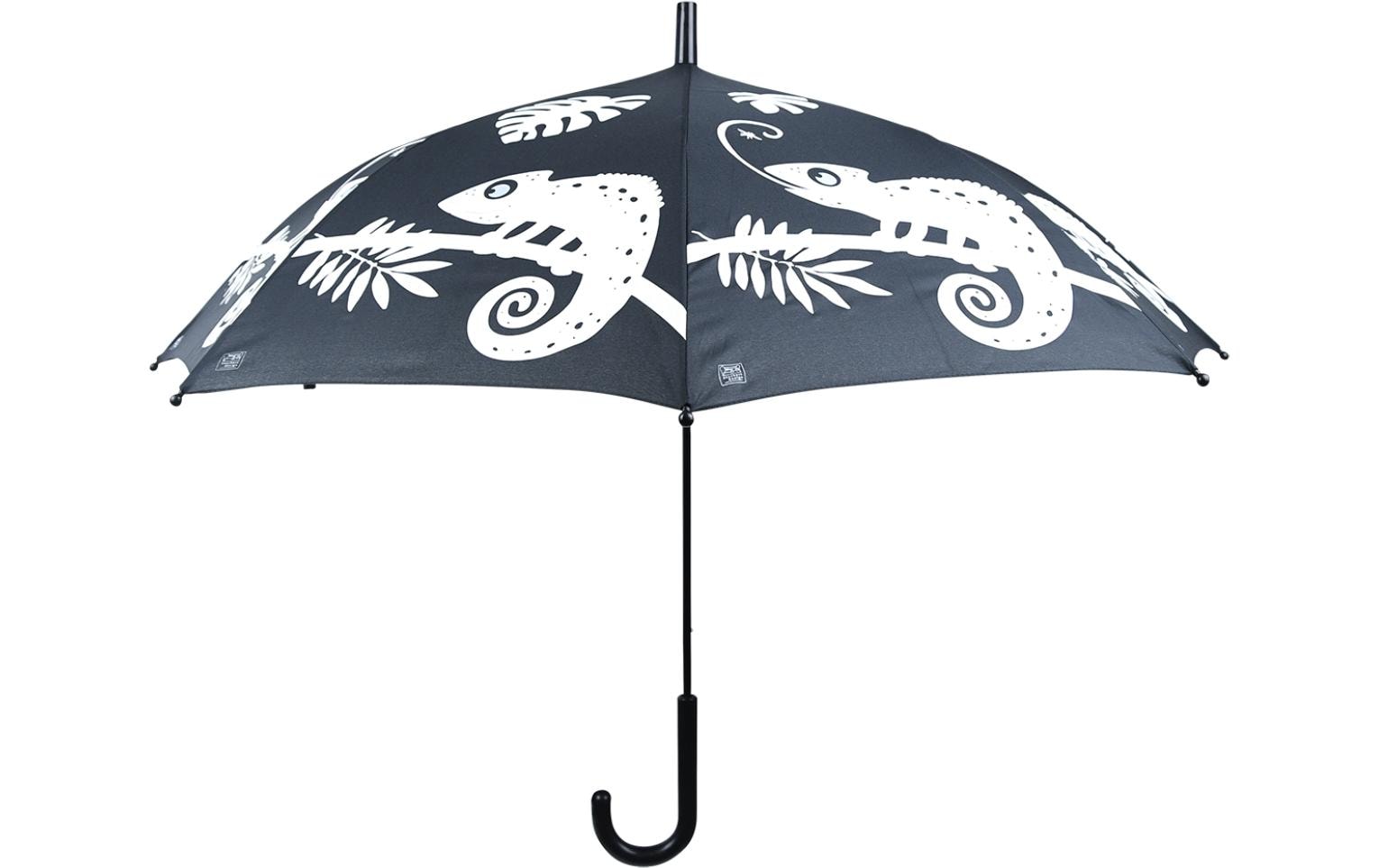Esschert Design Stockschirm Chamäleon – Ø 88 cm, L 69,3 cm – mehrfarbig – Farbwechsel bei Regen