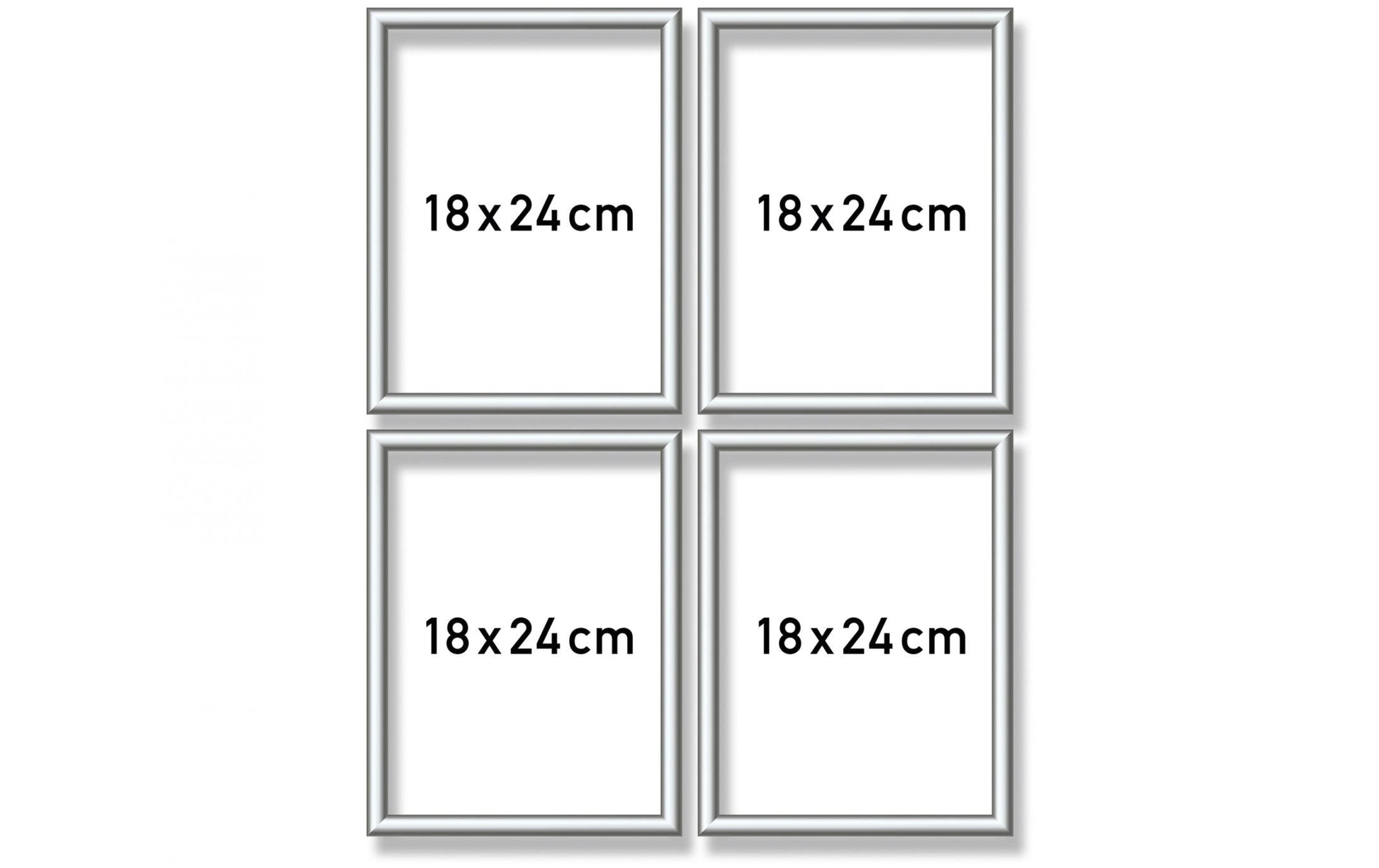Schipper Quattro Alurahmen – für 18 × 24 cm – Aluminium, silber