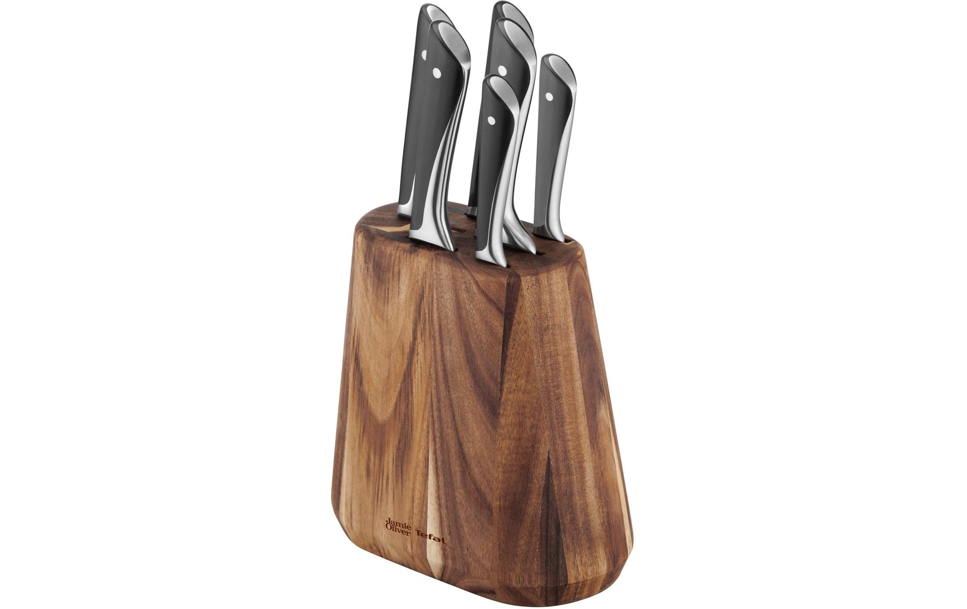 Tefal Jamie Oliver Messerblock – 6-teilig – Holz – Braun
