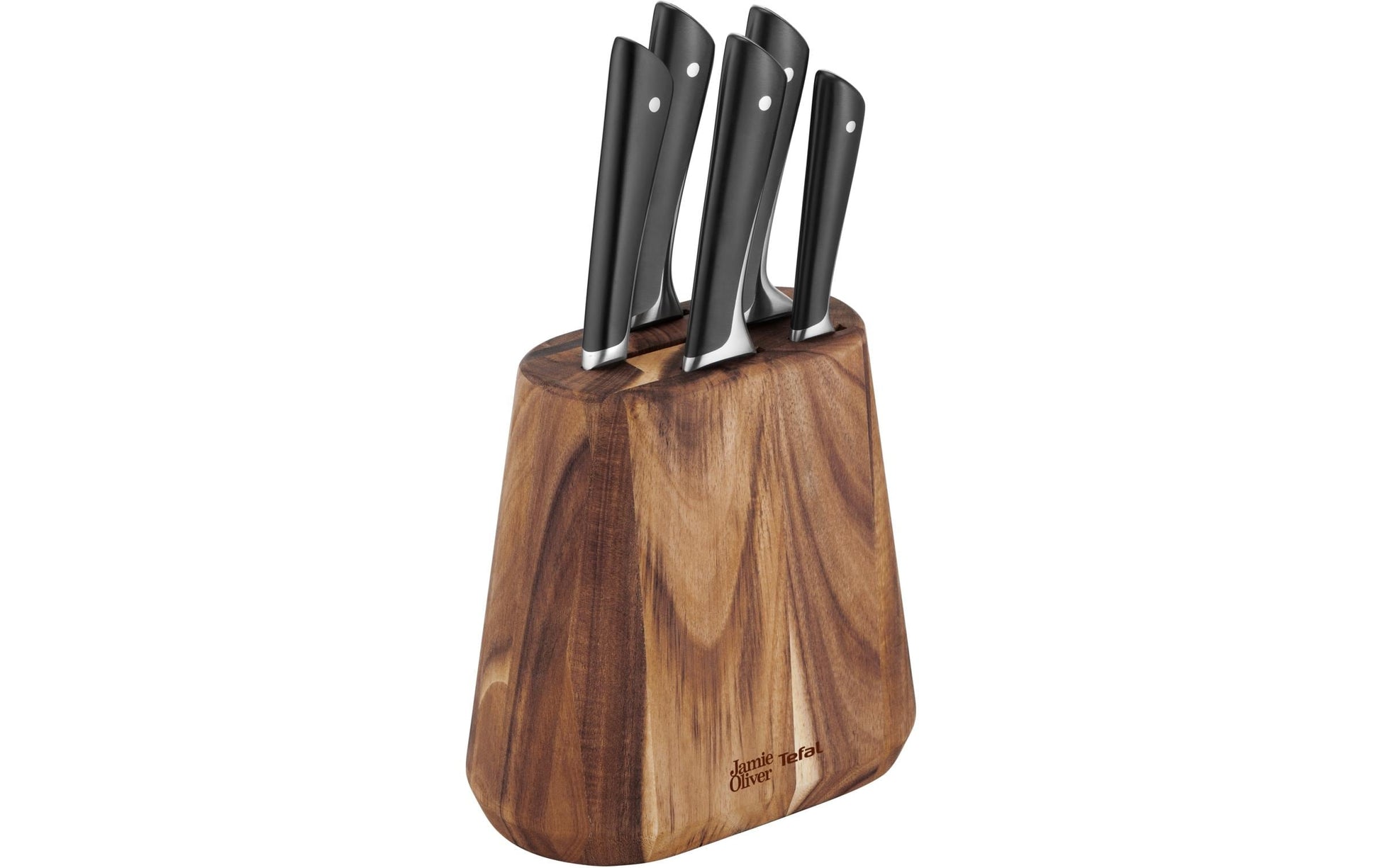 Tefal Jamie Oliver Messerblock – 6-teilig – Holz – Braun