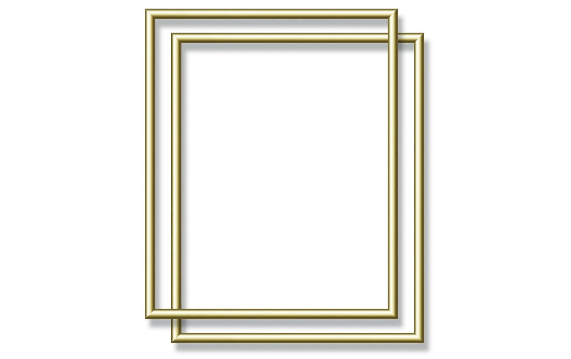 Schipper Einzelbilderrahmen – für 24 × 30 cm – Aluminium, gold, 2-teilig