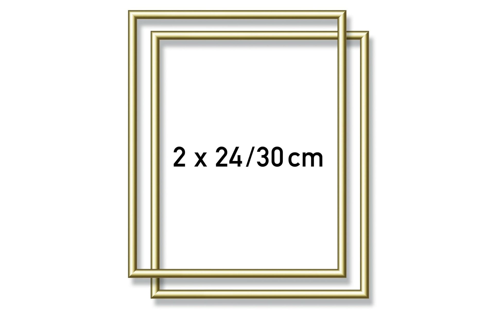 Schipper Einzelbilderrahmen – für 24 × 30 cm – Aluminium, gold, 2-teilig