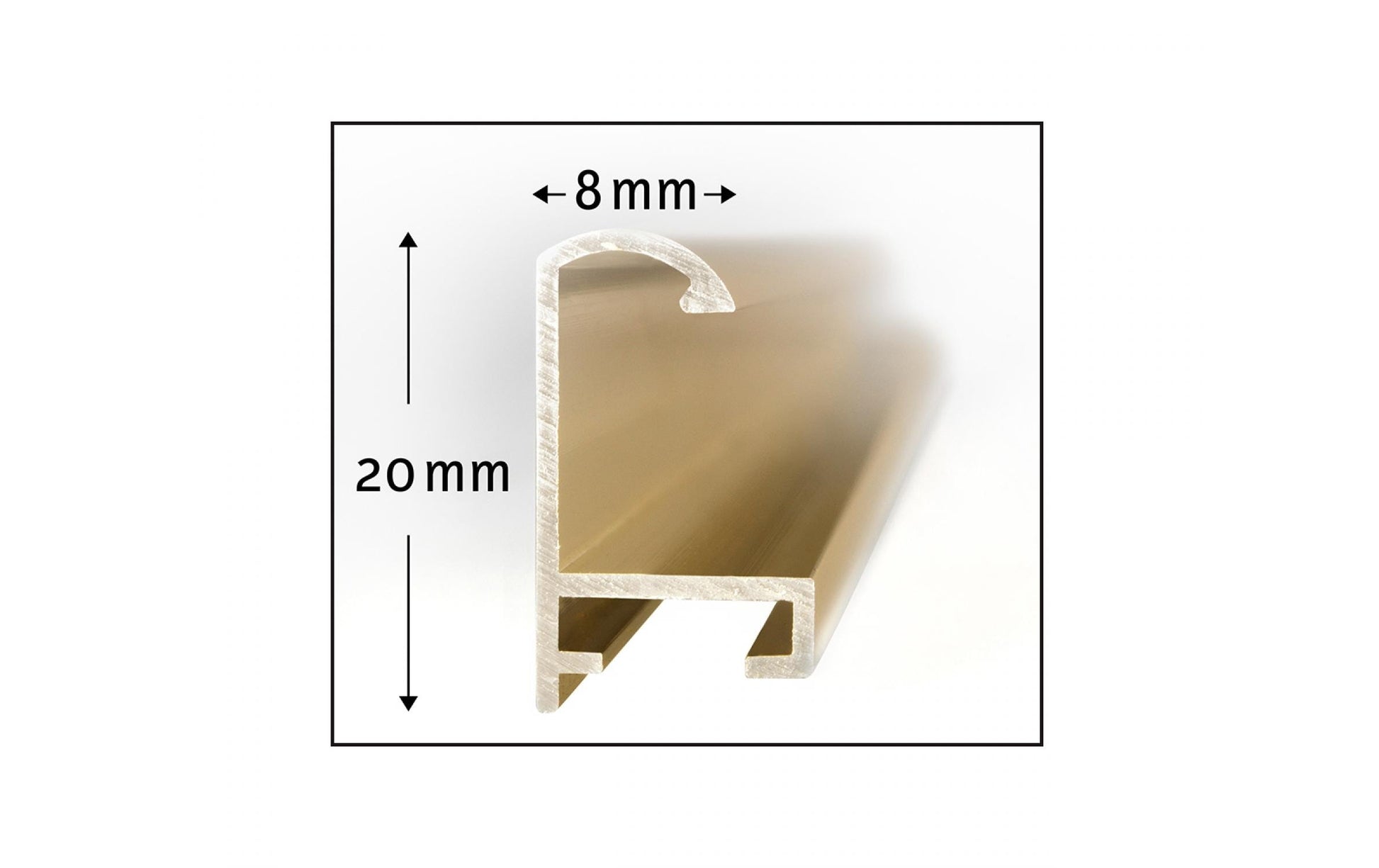 Schipper Alurahmen – für 80 × 40 cm – Aluminium, Gold