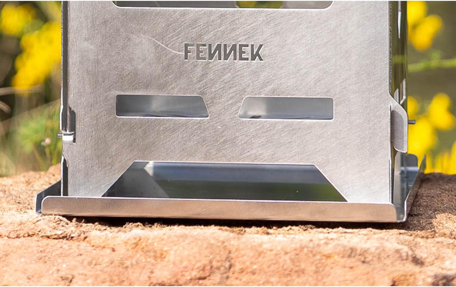 FENNEK Multischale (Aschewanne) – 17,0 × 13,2 × 0,7 cm, Edelstahl – für HOBO