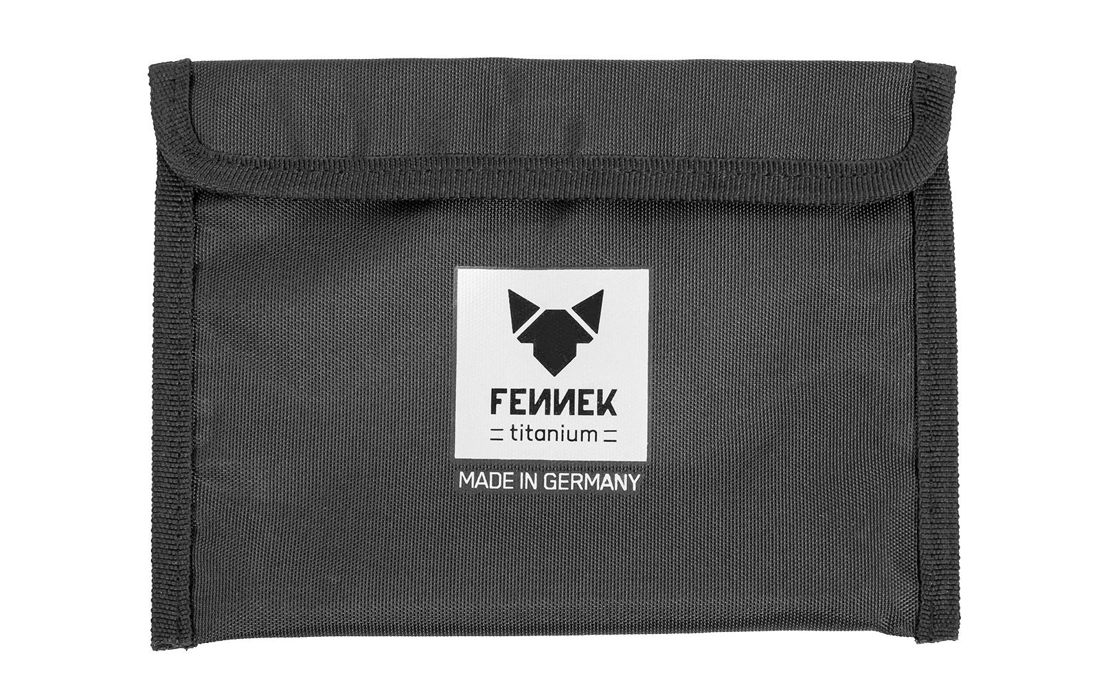 FENNEK Campingkocher Hobo Premium Titan – titan, zusammengelegt 16,4×13,2×1,5 cm, 450 g – silber