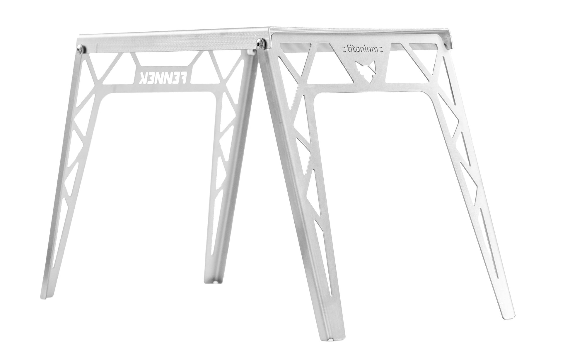 FENNEK Klapprost 32,4 × 16,5 × 20 cm, Titan, 2 Stk., mit Tasche, für Hobo Premium Titan