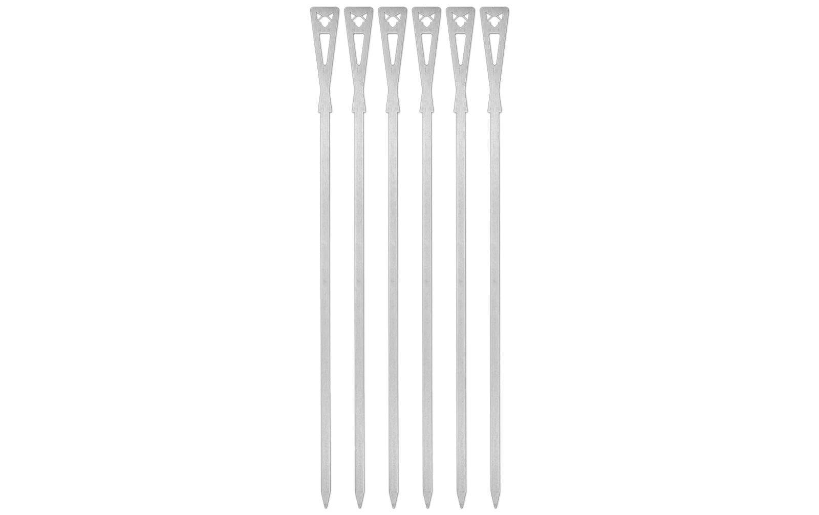 FENNEK Grillspiesse, 6 Stk., 46,8 cm, Edelstahl, Silber