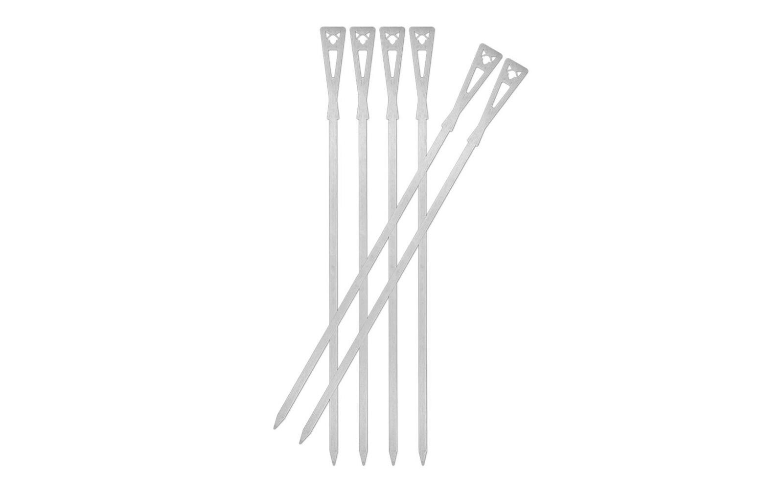 FENNEK Grillspiesse, 6 Stk., 46,8 cm, Edelstahl, Silber