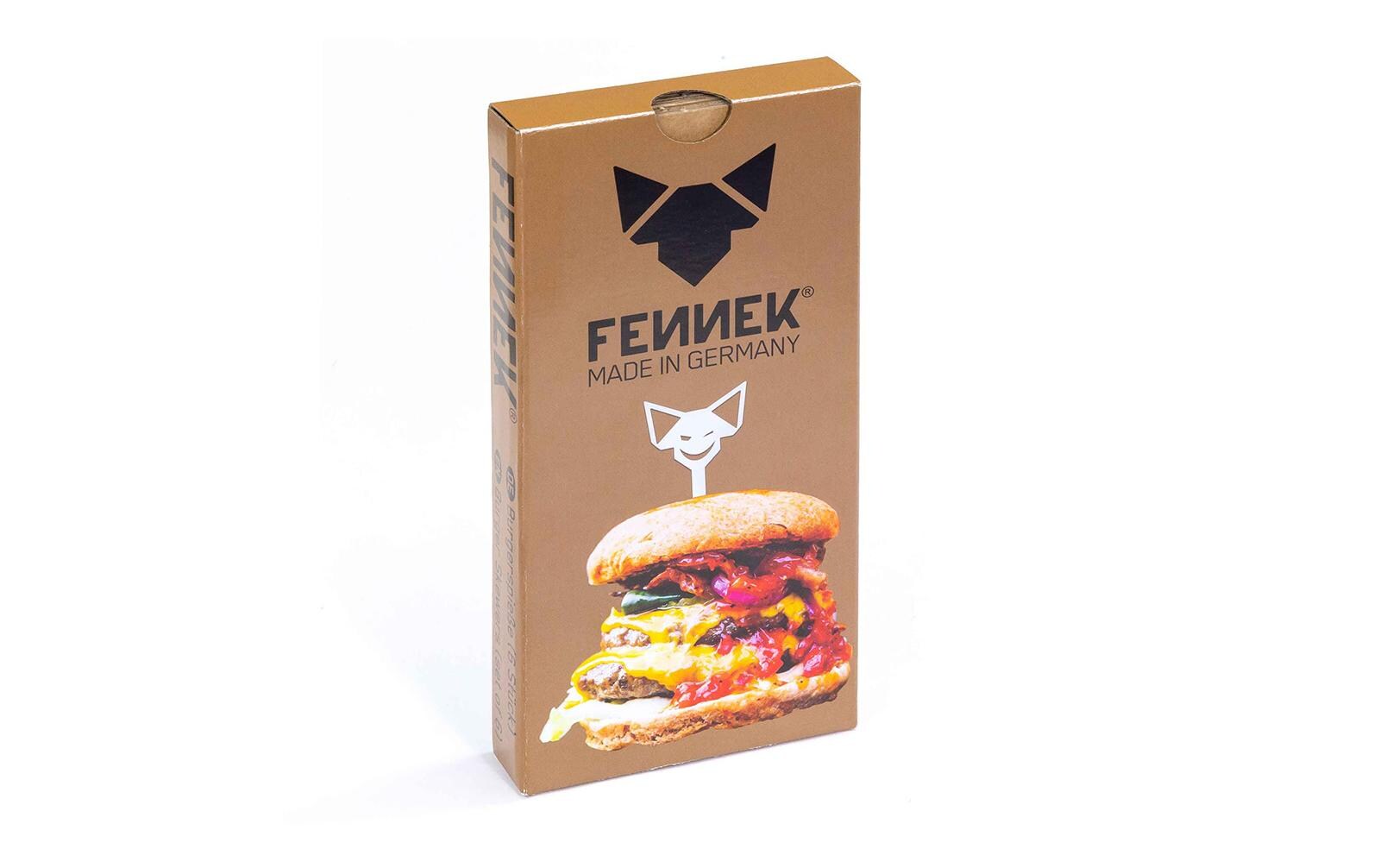 FENNEK Burger-Spiesse 17,5 cm, Edelstahl, 6 Stk.
