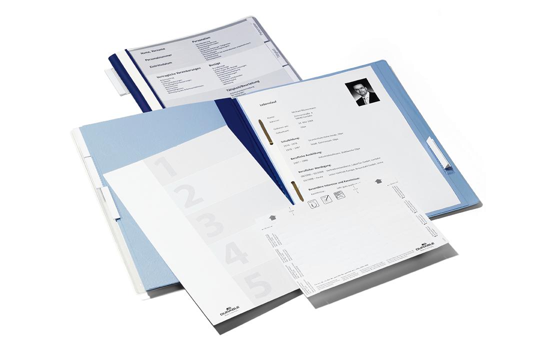 Durable Hängeordner für A4 – Kunststoff, Blau, ohne Vordruck