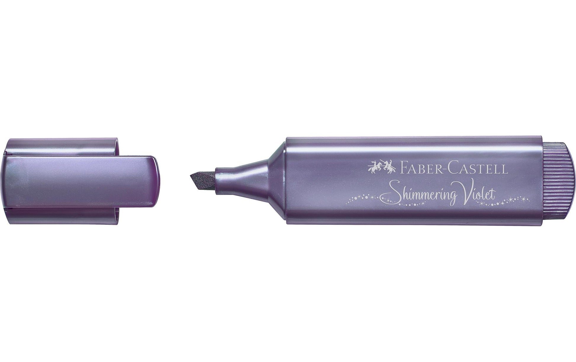 Faber-Castell Textliner 46 Textmarker – Metallic Violett, Keilspitze 1,2–5 mm