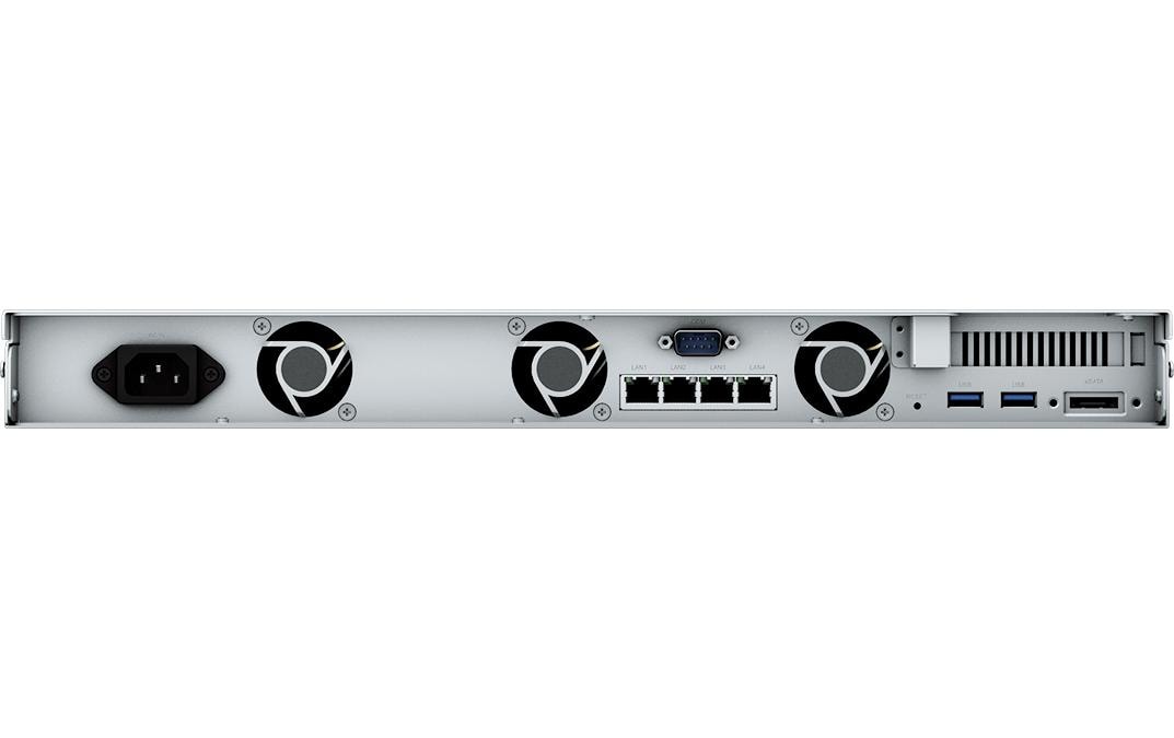 Synology RS822+ – 4-Bay Rack 1U NAS – AMD Ryzen V1500B, 2 GB RAM, DSM, für HDD/SSD, SATA
