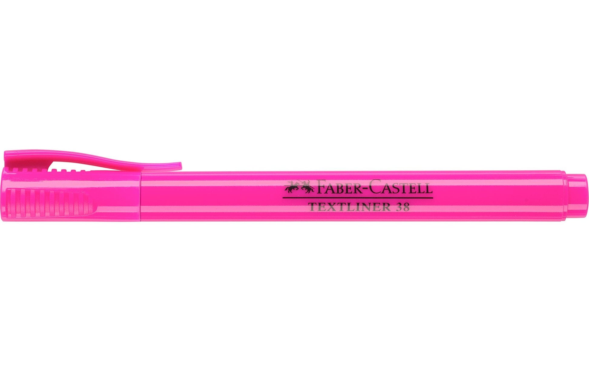 Faber-Castell Textliner 38 Textmarker – Pink, Keil/Fein 1/4 mm, schnell trocknend