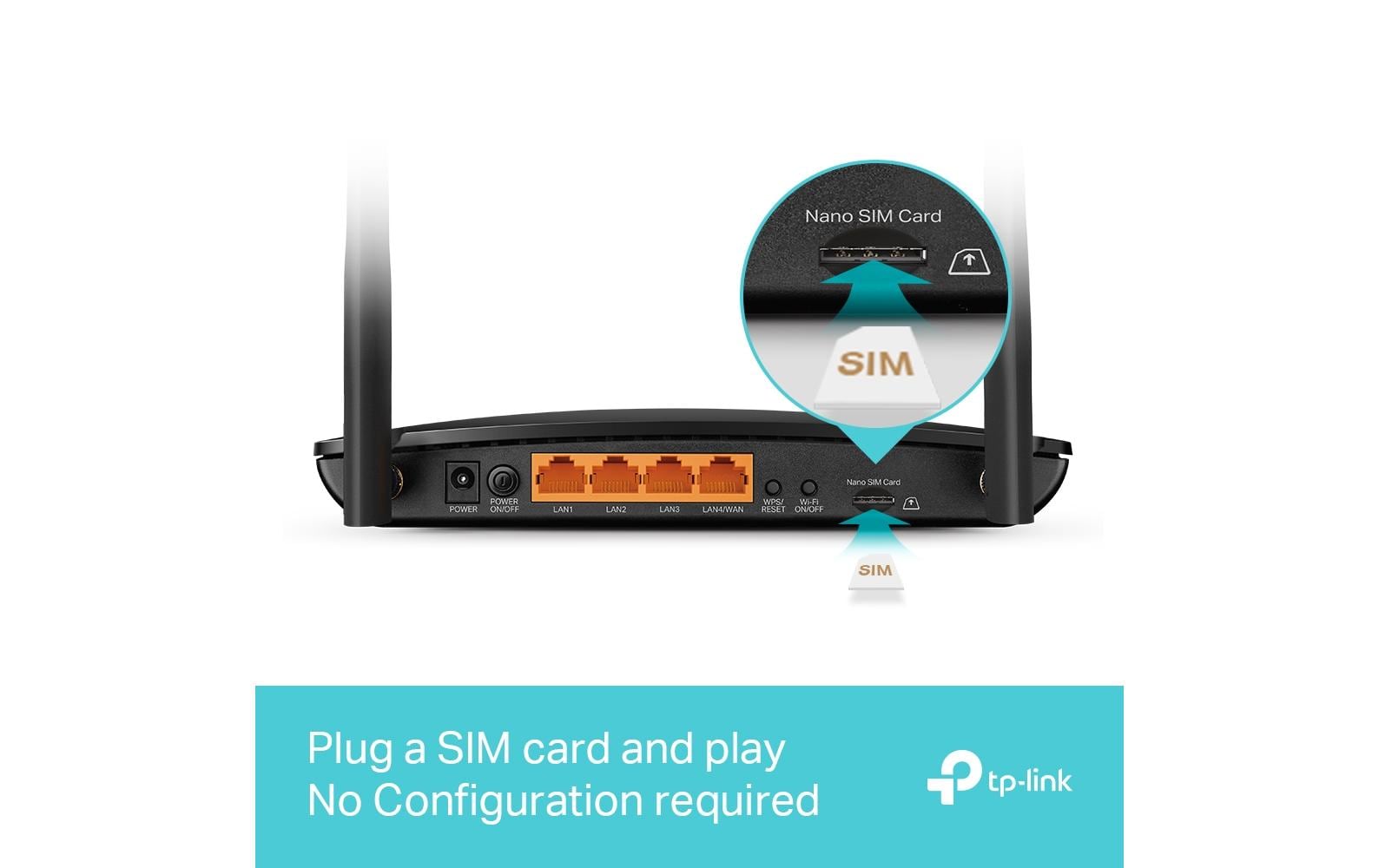 TP-Link Archer MR500 – WLAN-Router – Wi-Fi 5 Dual-Band (2,4/5 GHz), 867 Mbit/s