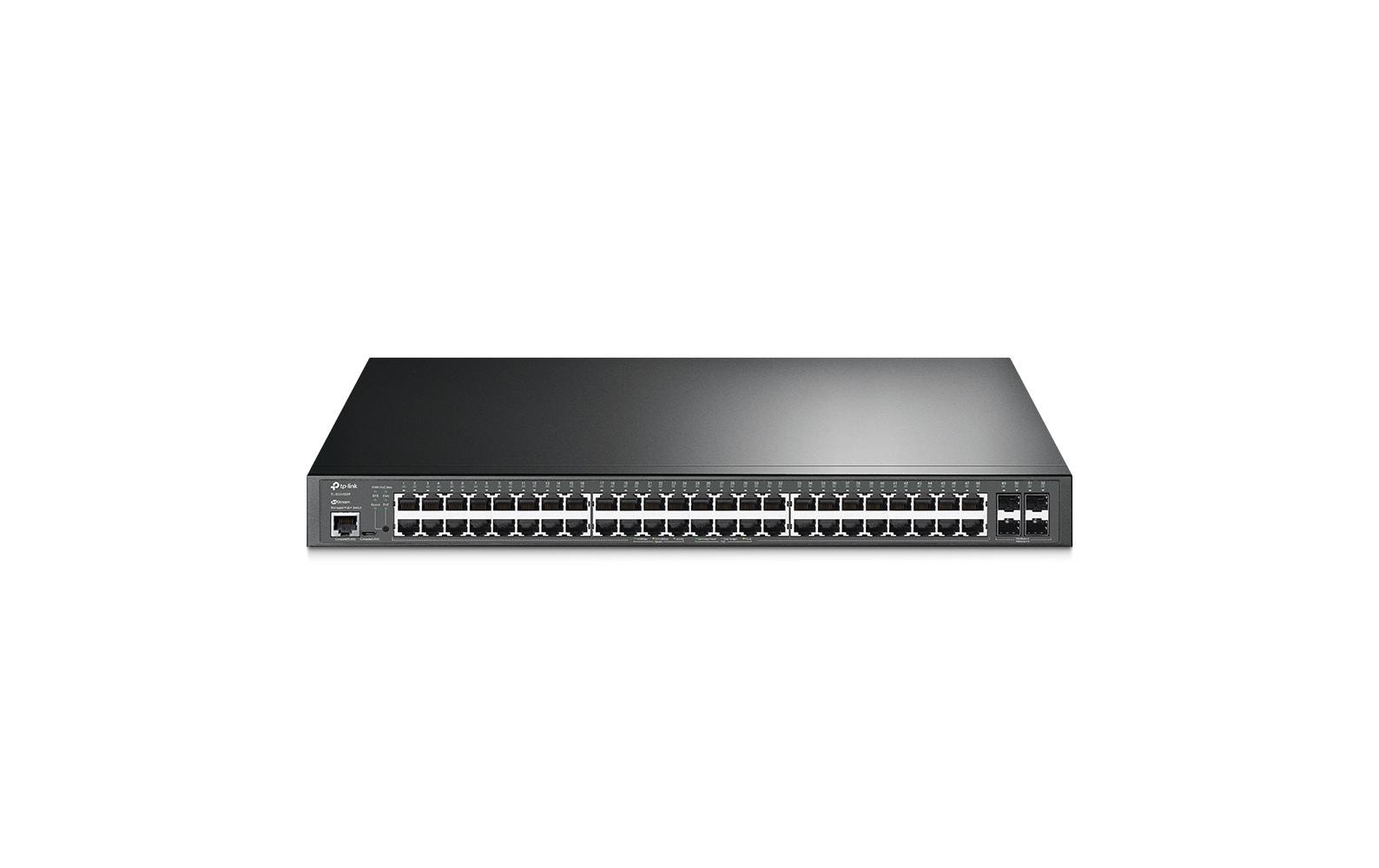 TP-Link SG3452XP – Managed Switch – 48×GbE, 4×SFP+, L2+, PoE+ 500 W, 1U