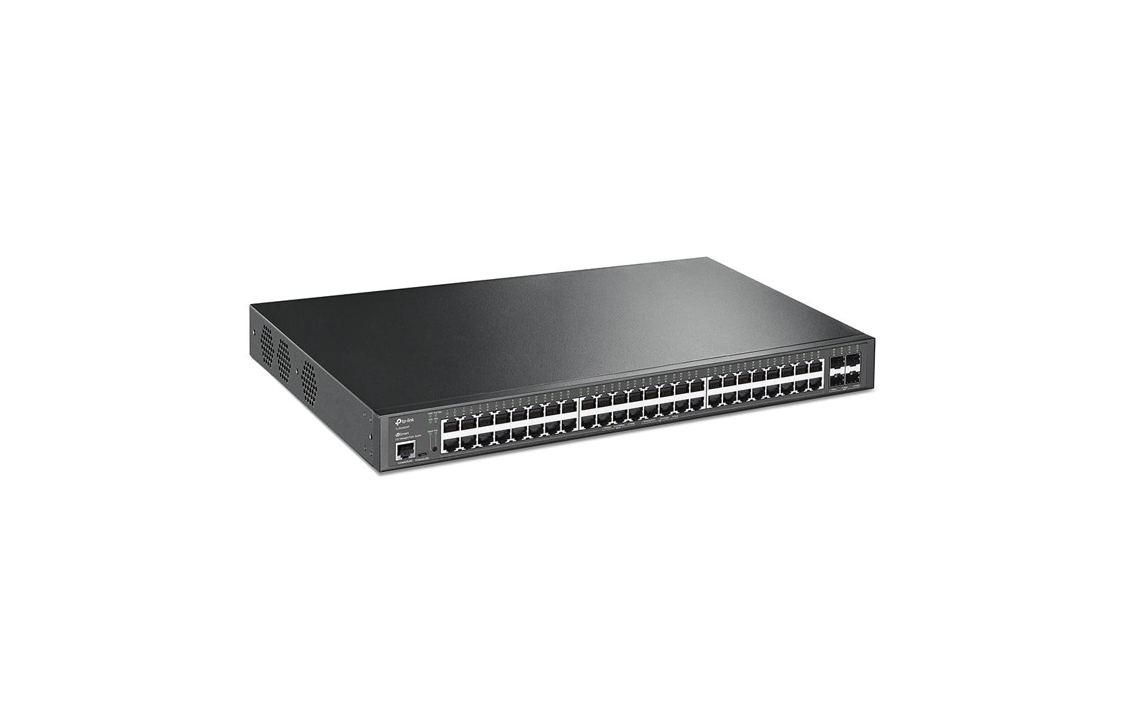TP-Link SG3452XP – Managed Switch – 48×GbE, 4×SFP+, L2+, PoE+ 500 W, 1U