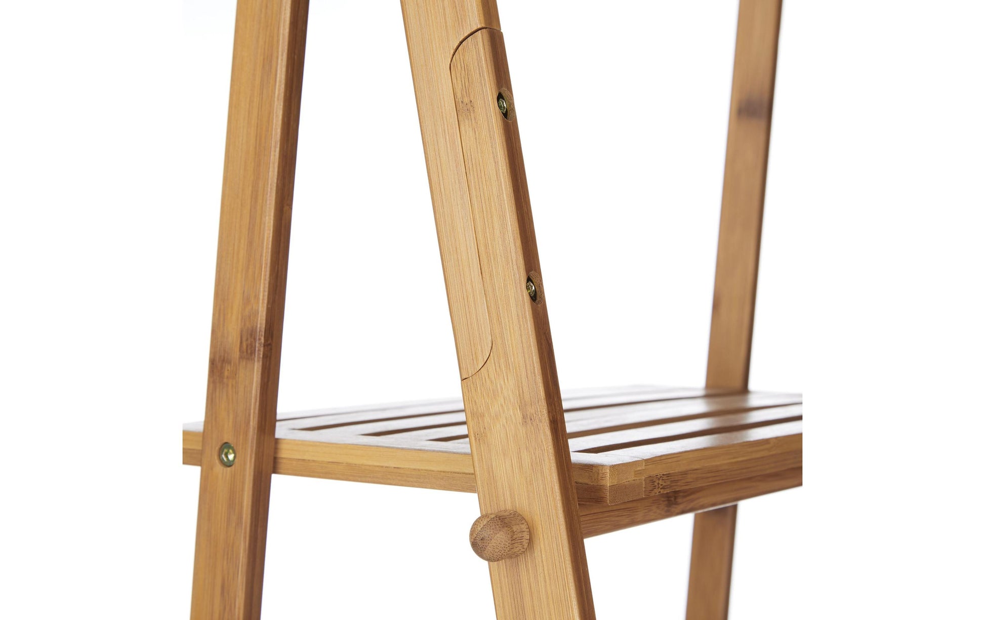 Relaxdays Handtuchständer – 3 Arme, 53×31×152 cm, Bambus, Holz