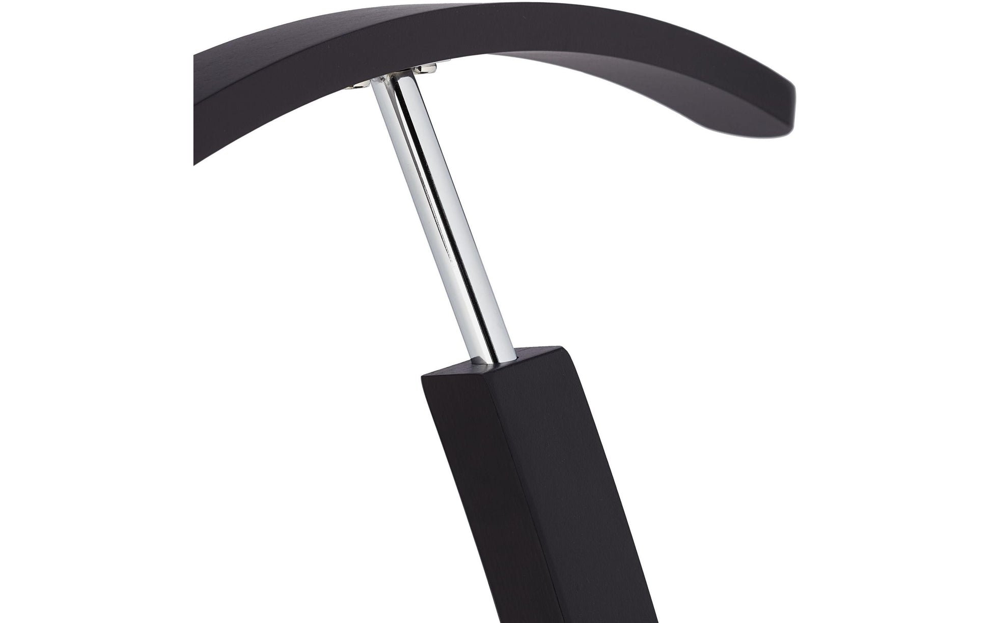 Relaxdays Garderobenständer – Holz/Stahl – Schwarz – 1'120 mm