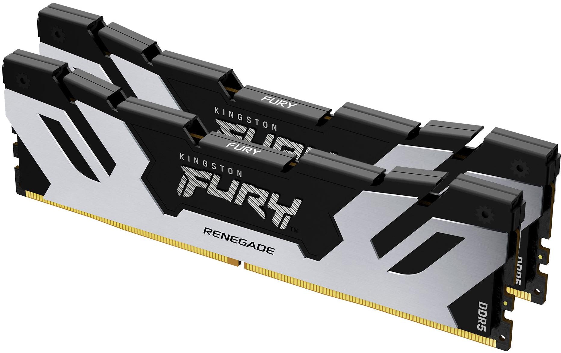 Kingston Technology Kingston Renegade Silver – DDR5-8000 DIMM 32 GB (2×16 GB), CL38, 1,45 V, XMP 3.0, Kühlkörper