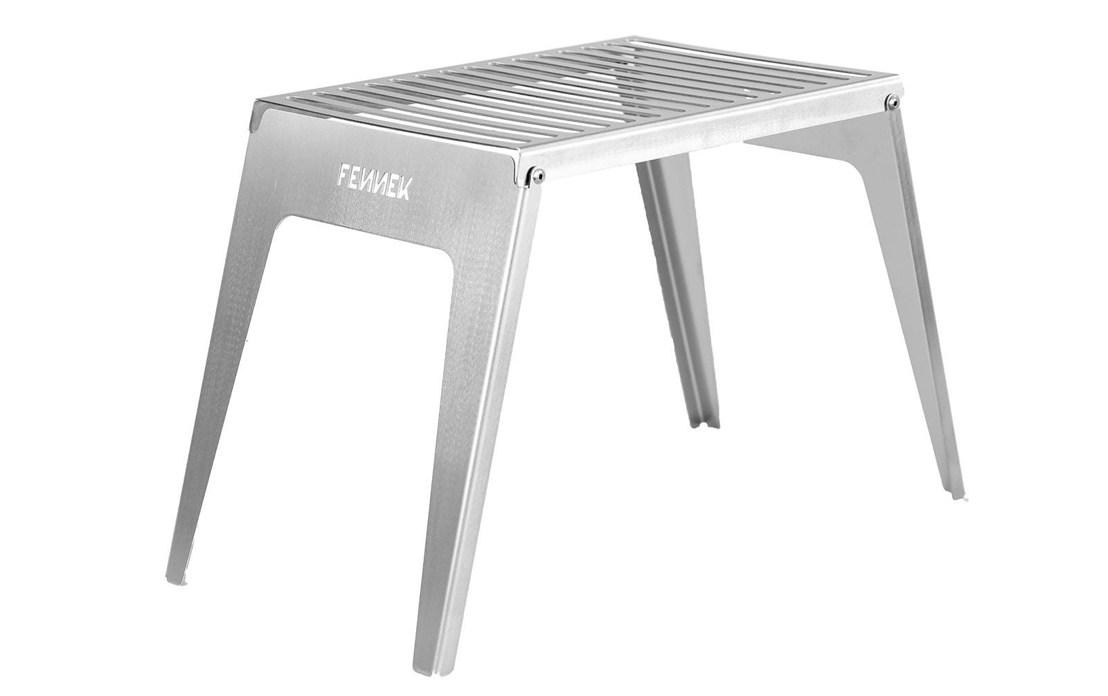 FENNEK Grillrost 23 × 16,6 × 2 cm, Edelstahl, mit Tragetasche, für Hobo Premium Edelstahl