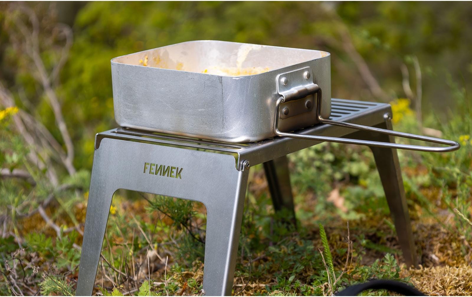 FENNEK Grillrost 23 × 16,6 × 2 cm, Edelstahl, mit Tragetasche, für Hobo Premium Edelstahl