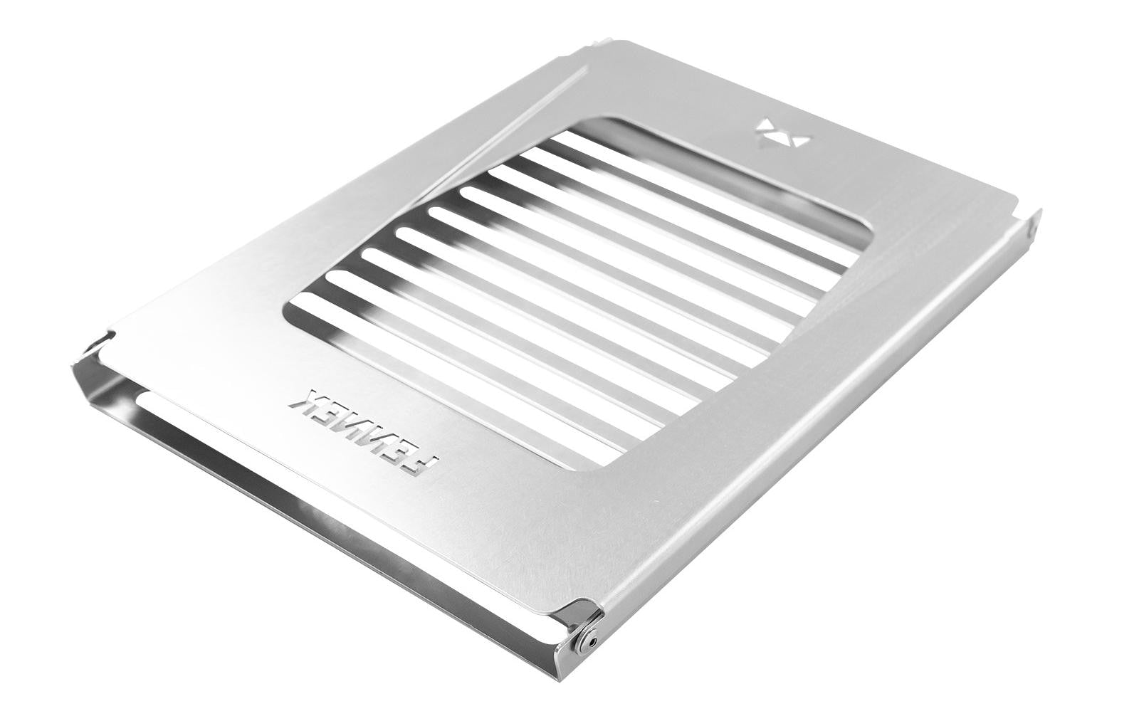 FENNEK Grillrost 23 × 16,6 × 2 cm, Edelstahl, mit Tragetasche, für Hobo Premium Edelstahl