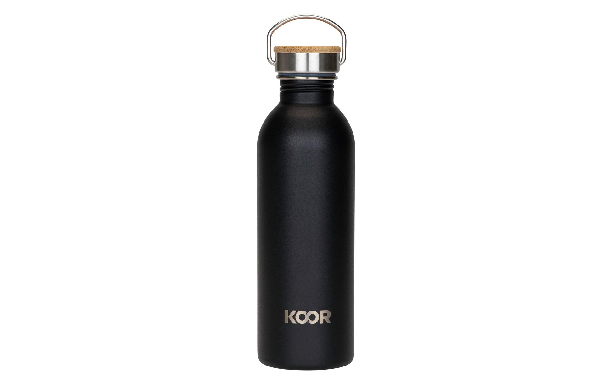 KOOR Trinkflasche 1 l – Edelstahl, Weithals, Schraubdeckel