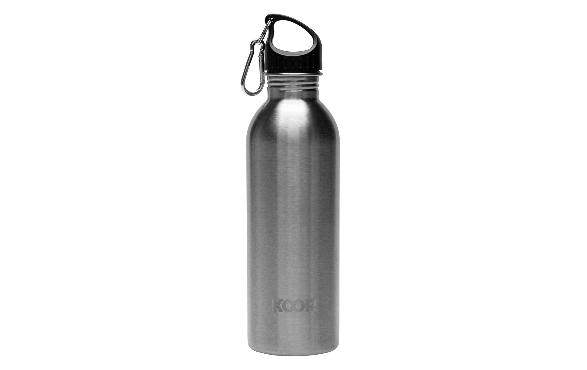 KOOR Trinkflasche 1 l – Edelstahl, Weithals, zum Wandern