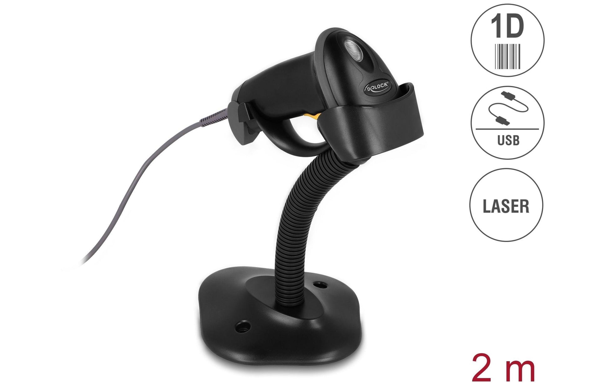 DeLOCK 90584 – 1D, kabelgebunden, USB/RJ-50, mit Ständer