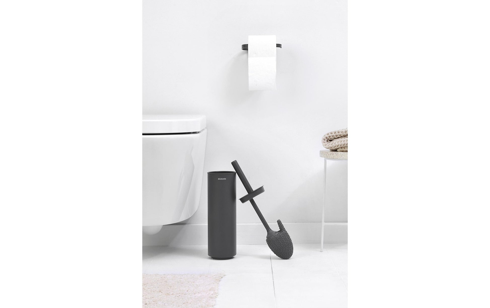 Brabantia MindSet – Ersatzbürstenkopf – Silikon, Schwarz, H 13 cm