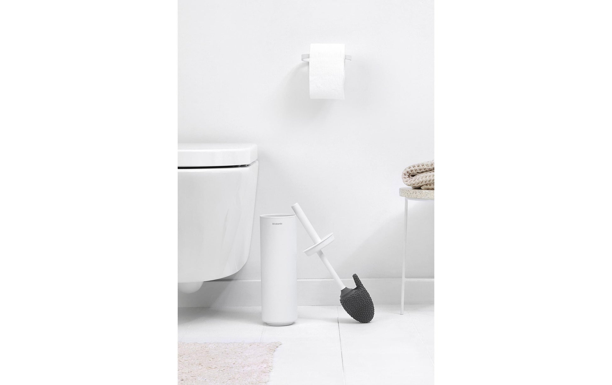 Brabantia MindSet – Ersatzbürstenkopf – Silikon, Schwarz, H 13 cm