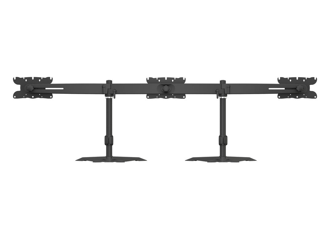Multibrackets Triple 1312 – Tischhalterung, 3, Standfuss, bis 32", VESA 75 × 75 mm, 24 kg, neigbar, schwarz